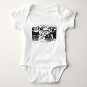 Retro 50er Jahre Kamera Baby Strampler