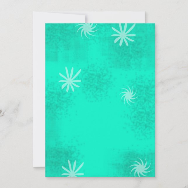 Retro 50er Jahre Stil Hintergrund Einladung (Vorderseite)