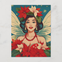 Retro 50er Jahre Tropische Weihnachten Pin-Up Schö