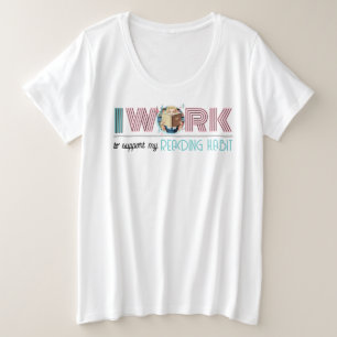 Retro-50er-Stilarbeit zur Unterstützung meiner Les Große Größe T-Shirt
