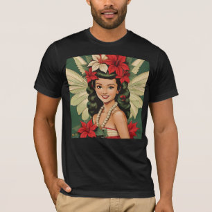 Retro 50er Tropical Christmas Princess T-Shirt
