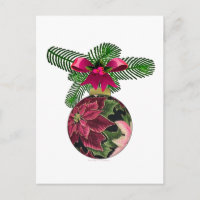 Retro 50er Weihnachtsstern Burgund Ornament