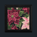 Retro 50s Poinsettia Burgundy Pink Geschenkbox<br><div class="desc">Thank You for visiting The Holiday Christmas Shop! You are viewing The Lee Hiller Designs Holiday Collection of Home and Office Decor,  Apparel,  Ohrs,  Collectibles and more. The Designs inklusive Lee Hiller Fotogray in Hand Drawn Mixed Media and Digital Art Collection.</div>
