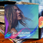 Retro 50th Birthday Colorful 90s Music Album Cover Einladung<br><div class="desc">👉 Live your dream and create your own 90s music album cover with this retro style 50th year Einladung! Das Einladungs-Design würde am besten mit einem hellen Foto in der Nähe aussehen. Das Neon Overlay wird Ihr Gesicht umrahmen. #zazzlemade - Klicken Sie einfach, um dieses Design zu personalisieren 🔥 Mein...</div>