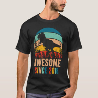 Retro 5th Bday Dinosaur T Rex Boys Phantastisch se T-Shirt