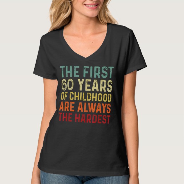 Retro 60 Jahre alte Männer Frauen Sprichwort 60. G T-Shirt (Vorderseite)