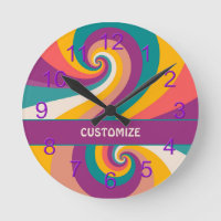 Retro 60er 70er Colorful Hippie Boho Swirl