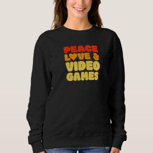Retro 60er 70er Gaming Player Video Games Streamer Sweatshirt