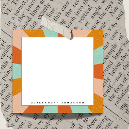 Retro 60er 70er Groovy Hippie Name auf Personaliza Post-it Klebezettel