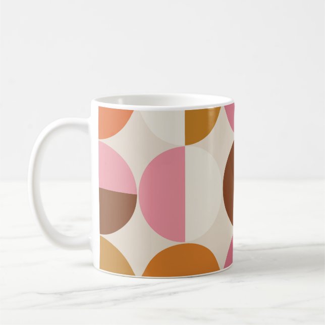 Retro-60er - 70er mit Regenbogensonne Kaffeetasse (Links)