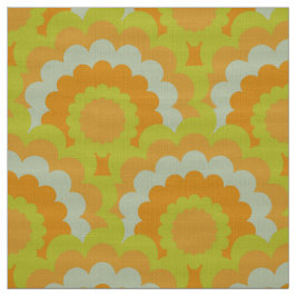 Retro 60er 70er Mod Stoff Scallop Muster