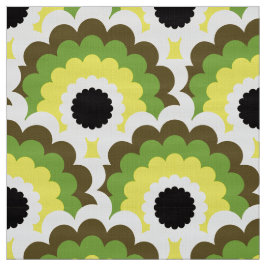 Retro 60er 70er Mod Stoff Scallop Muster