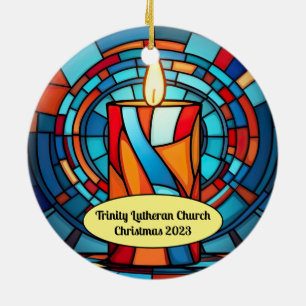 Retro 60er Candle Keramik Ornament