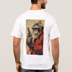 Retro 60er Comic Style Monkey Movie Poster T-Shirt