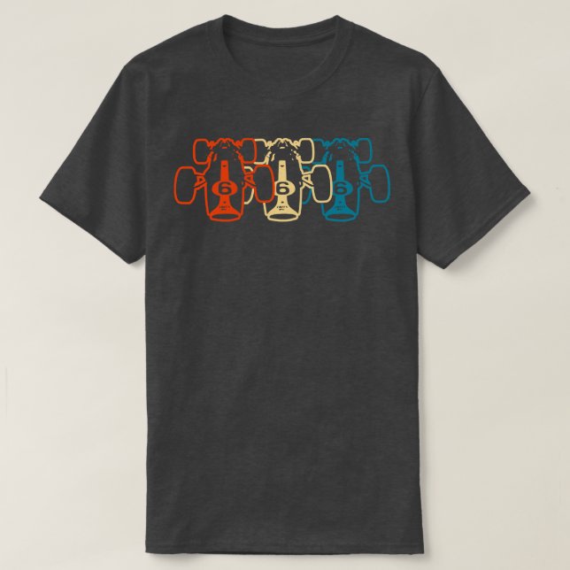 Retro 60er F1 Design T-Shirt (Design vorne)