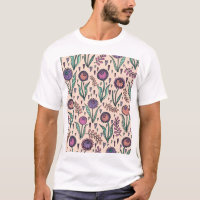 Retro 60er Floral: Muster der Wohngestaltung