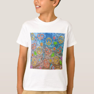 Retro 60er Friedlich Ocean Life Apparel Geschenke T-Shirt