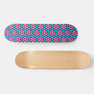Retro 60er Groovy Blume Muster Blume Skateboard