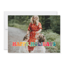 Retro 60er Hippie Fun Happy Holidays Foto