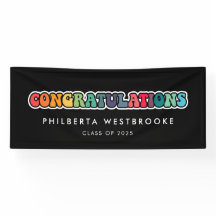 Retro 60er Hippie Graduierungsparty Herzlichen Glü