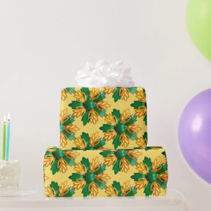 Retro 60er MOD Blume Button Geburtstag Floral Deko Geschenkpapier