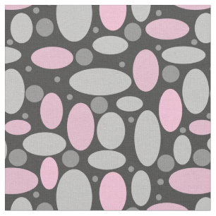Retro, 60er, Polka Punkte, grau und rosa Stoff