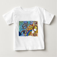 Retro 60er Psychedelic am Strand Geschenke Apparel