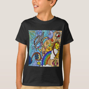 Retro 60er Psychedelic am Strand Geschenke Apparel T-Shirt