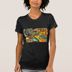 Retro 60er Psychedelic Cycle of Life Geschenke App T-Shirt