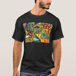 Retro 60er Psychedelic Cycle of Life Gifts Apparel T-Shirt