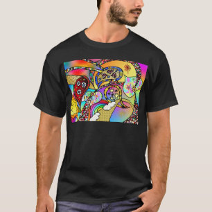 Retro 60er psychedelisches T-Shirt