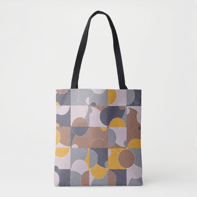 Retro 60er Tiles: Farbiges geometrisches Muster (Vorderseite)