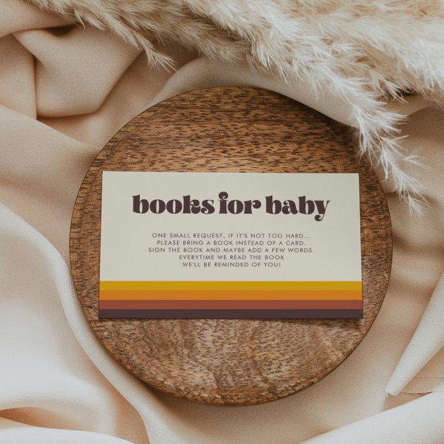 Retro 60er Vintag Baby Showkarte Begleitkarte (Von Creator hochgeladen)