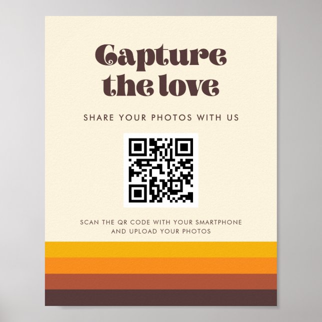 Retro 60er Vintag Capture the Liebe Poster (Vorne)