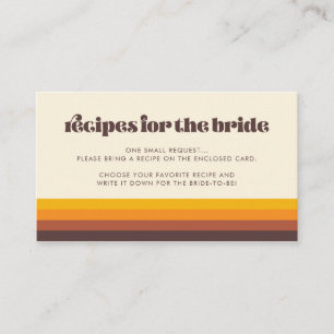 Retro 60er Vintag Mid Century Rezept Card Begleitkarte