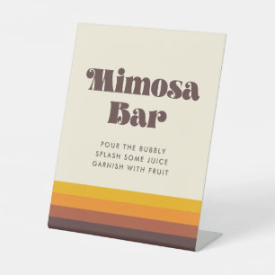 Retro 60er Vintag Mid Wedding Flip Flops Sockelschild