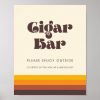 Retro 60er Vintage Wedding Cigar Bar