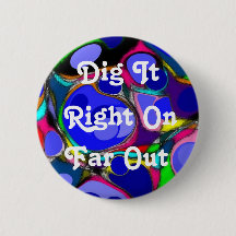 Retro 60's Abstrakt Button