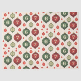 Retro “67” Christmas Ornament Tissue Paper Seidenpapier