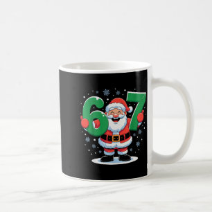 Retro 67 Meme Lustiges Weihnachten Santa Six Seven Kaffeetasse