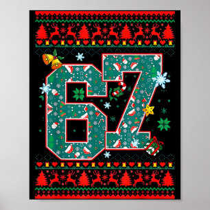 Retro 67 Six Seven Weihnachts-Shirt Meme Poster