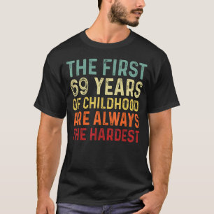Retro 69 Jahre alte Männer Frauen Sprichwort 69. G T-Shirt