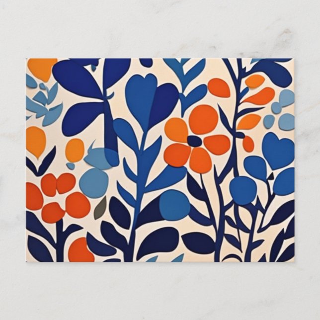 Retro 70’s feiertagspostkarte (Vorderseite)