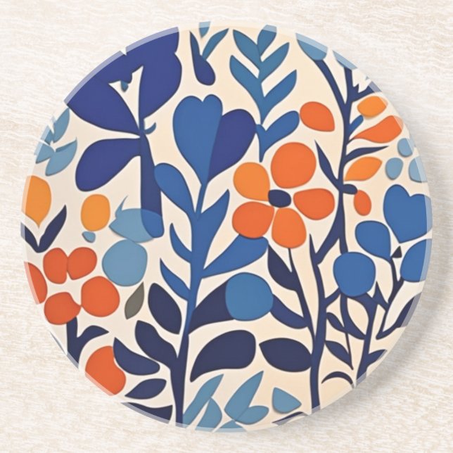 Retro 70’s getränkeuntersetzer (Vorne)