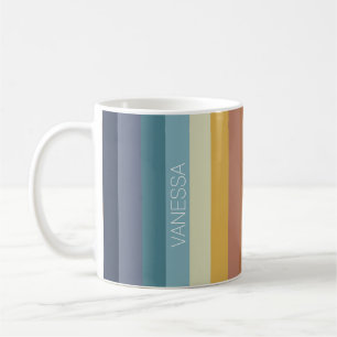 Retro 70er 60er Vintag Stripe vibe Kaffeetasse