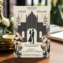 Retro 70er 80er Fast Bold Boho Courthouse Wedding