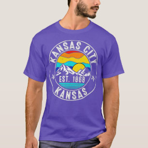 Retro 70er 80er Kansas City Kansas KS T-Shirt