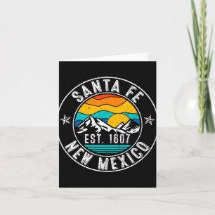 Retro 70er 80er Santa Fe New Mexico Nm Karte