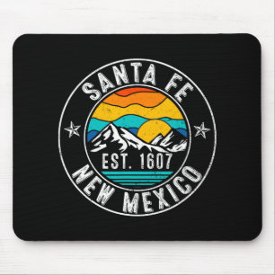 Retro 70er 80er Santa Fe New Mexico Nm Mousepad