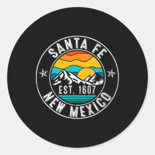 Retro 70er 80er Santa Fe New Mexico Nm Runder Aufkleber